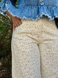 Stitch & Co. - Floral Gypsy Fit Button Fly Pant