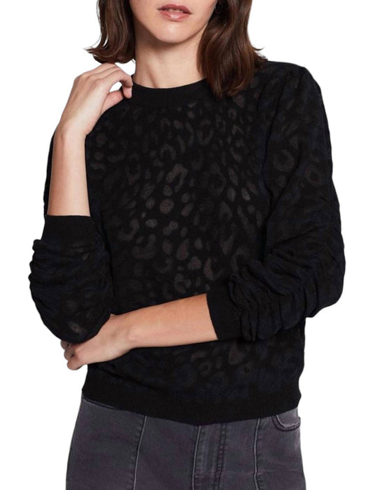 Joie - Itana Leopard Burnout Caviar Knit Sweater