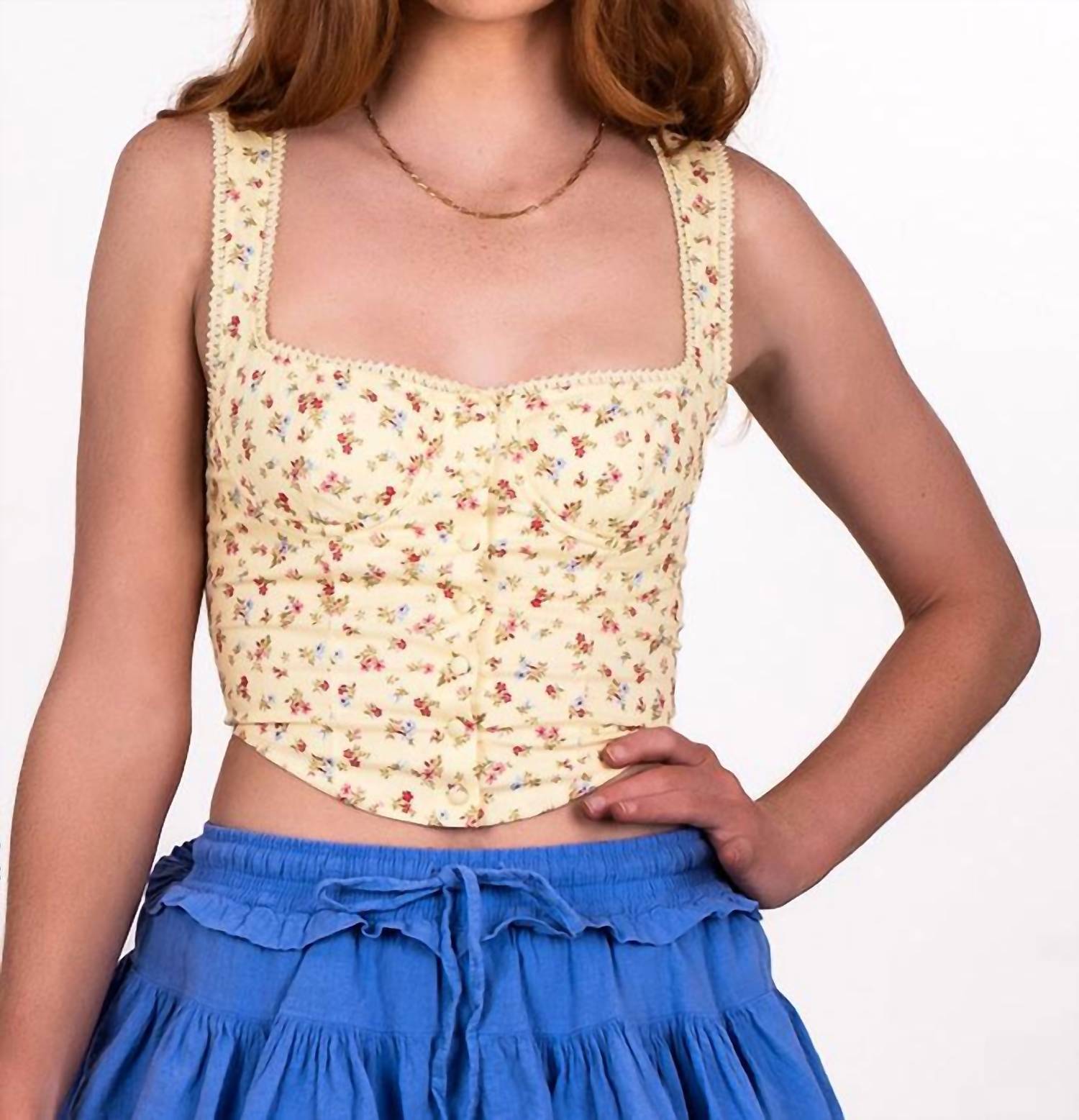 Rumored - Ditsy Antoinette Tank Top