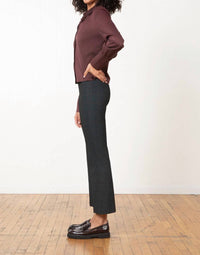 Avenue Montaigne Leo Flare Cut Pants in window pane - women's pants - detail view