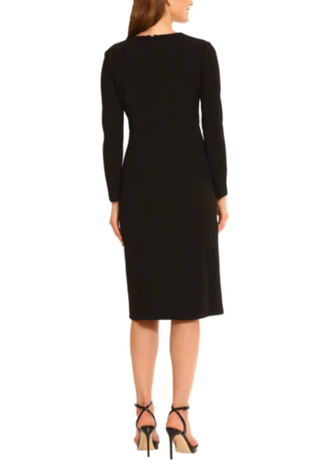 Maggy London - Long Sleeve Button Detail Dress