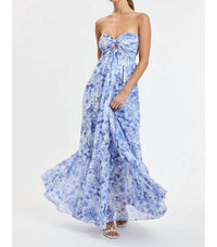 Sky To Moon - Peony Breeze Open Back Floral Maxi Dress