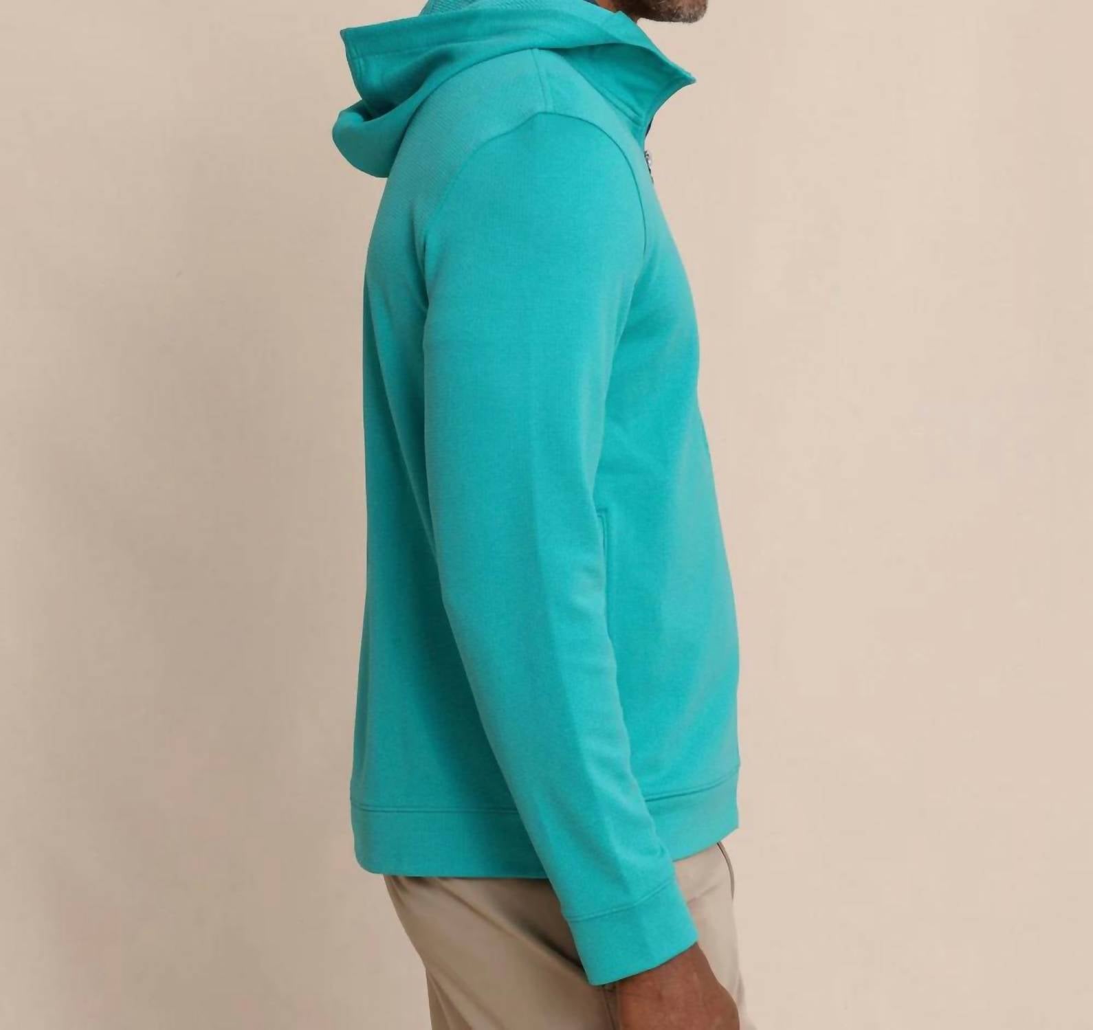 SOUTHERN TIDE Schooner Full-Zip Hoodie in spruce shade - men's shirt - view 7