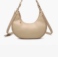 Jen & Co. - Women's Aria Whipstitch Crescent Shoulder Bag
