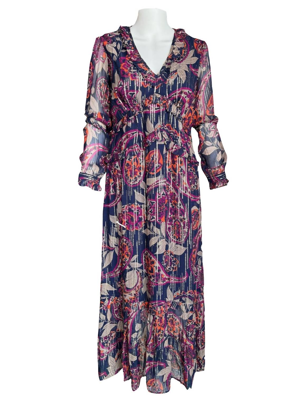 La Plage - Mallory Long Sleeve Maxi Dress