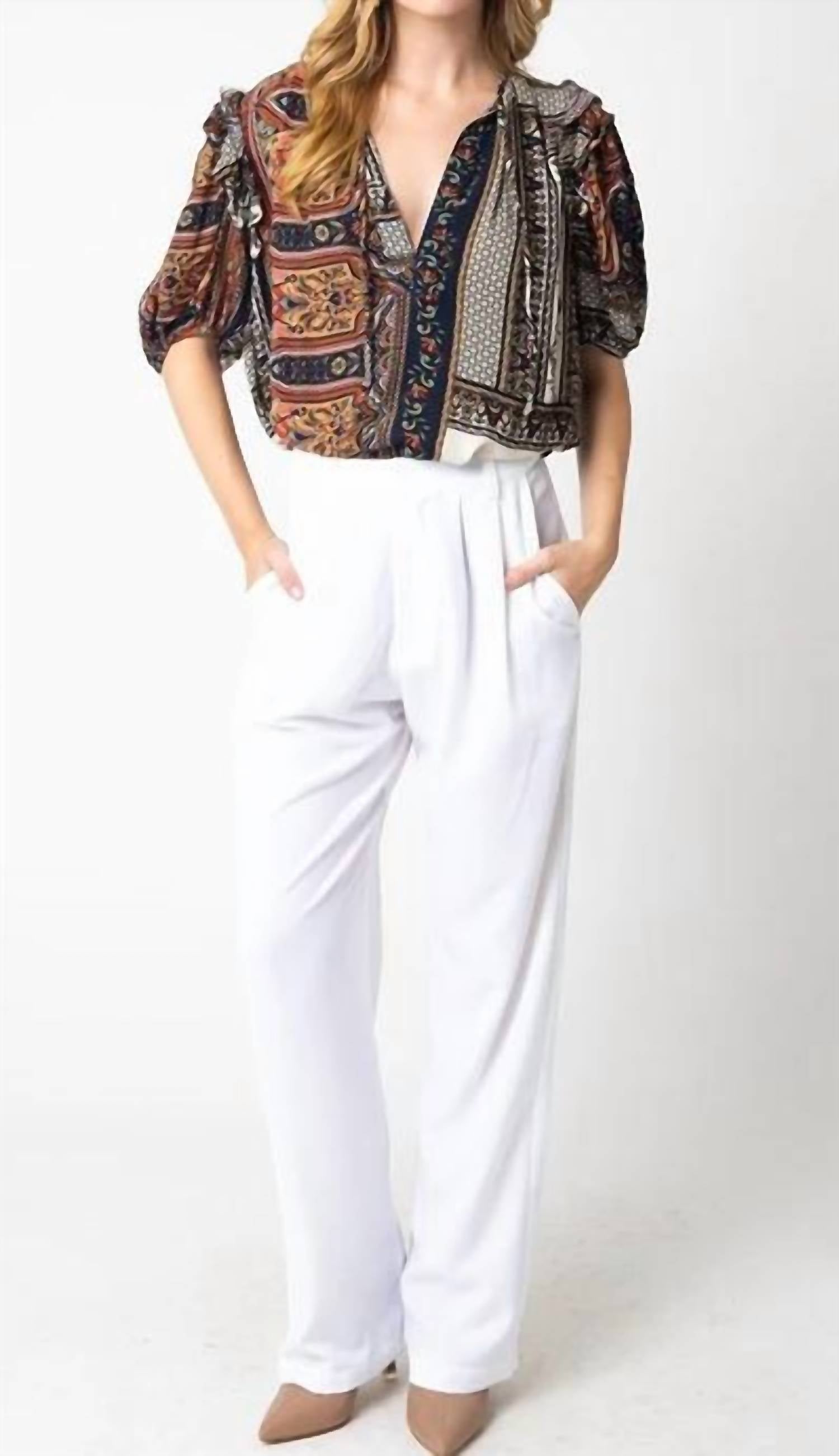Olivaceous - Kora Half Sleeve Top