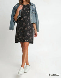 Umgee - Howdy Graphic Mini Dress