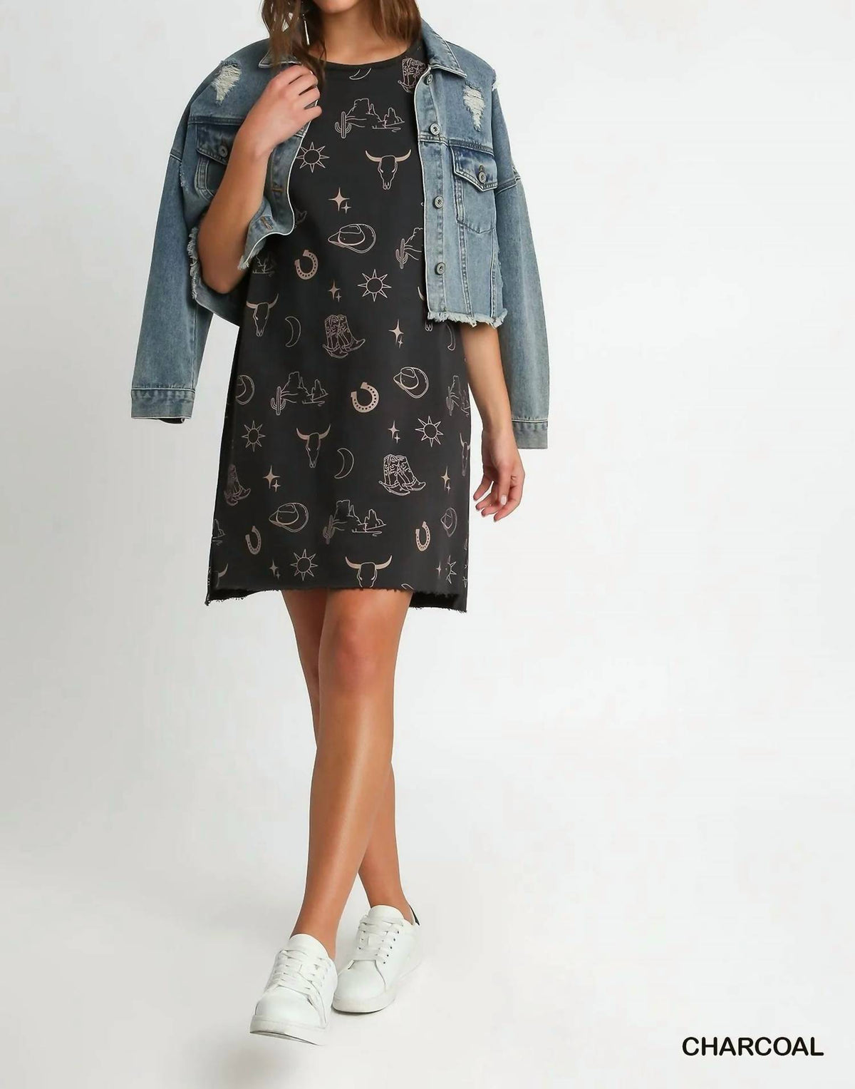 Umgee - Howdy Graphic Mini Dress