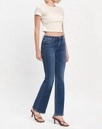 VERVET BY FLYING MONKEY Miranda Relaxed Bootcut Jeans in revere - women's jeans - view 9