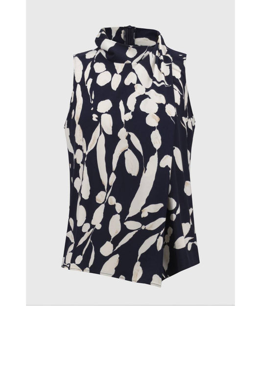 Joseph Ribkoff - Abstract Print Sleeveless Top
