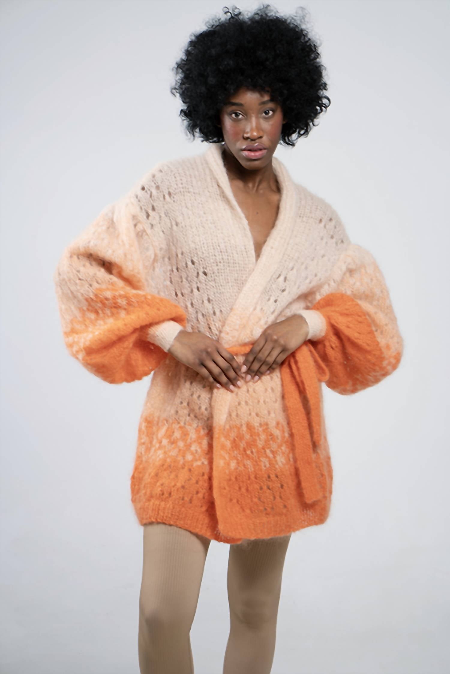 Maridruna - Puffchic Mohair Hand Woven Cardigan