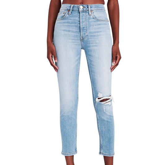 Re/Done - 90'S HIGH-RISE ANKLE CROP JEAN