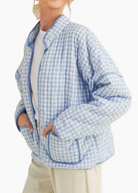 Cloud Ten - Macy Quilted Plaid Puff Jacket