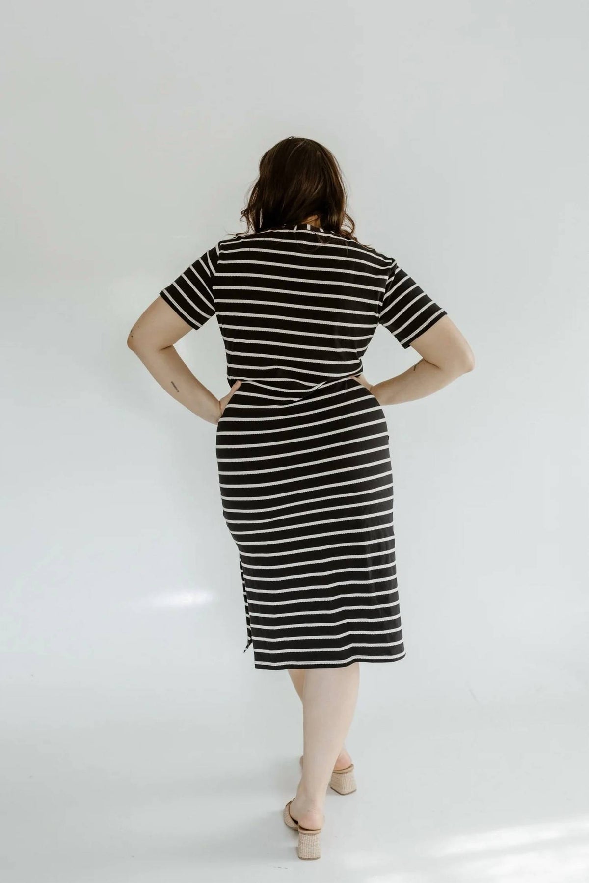 Mikarose - Crew Neckline Midi Dress
