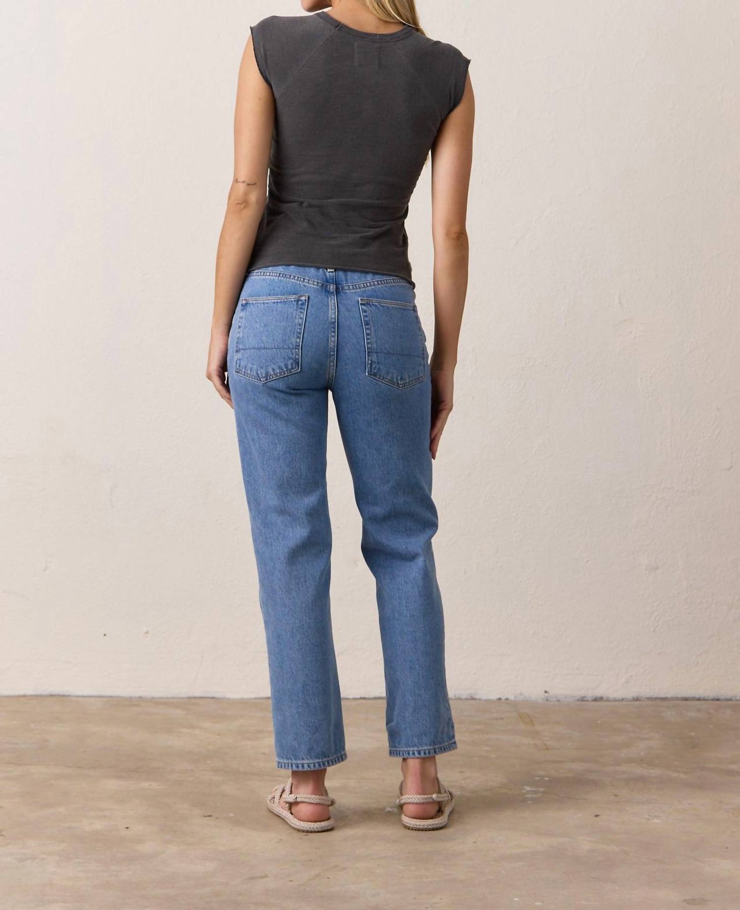 Nsf - Owen Mid Rise Slouchy Straight Jean
