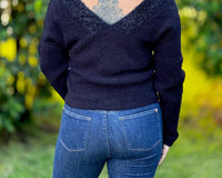 Ee:Some - Cocktails And Conversations V-neck Sweater