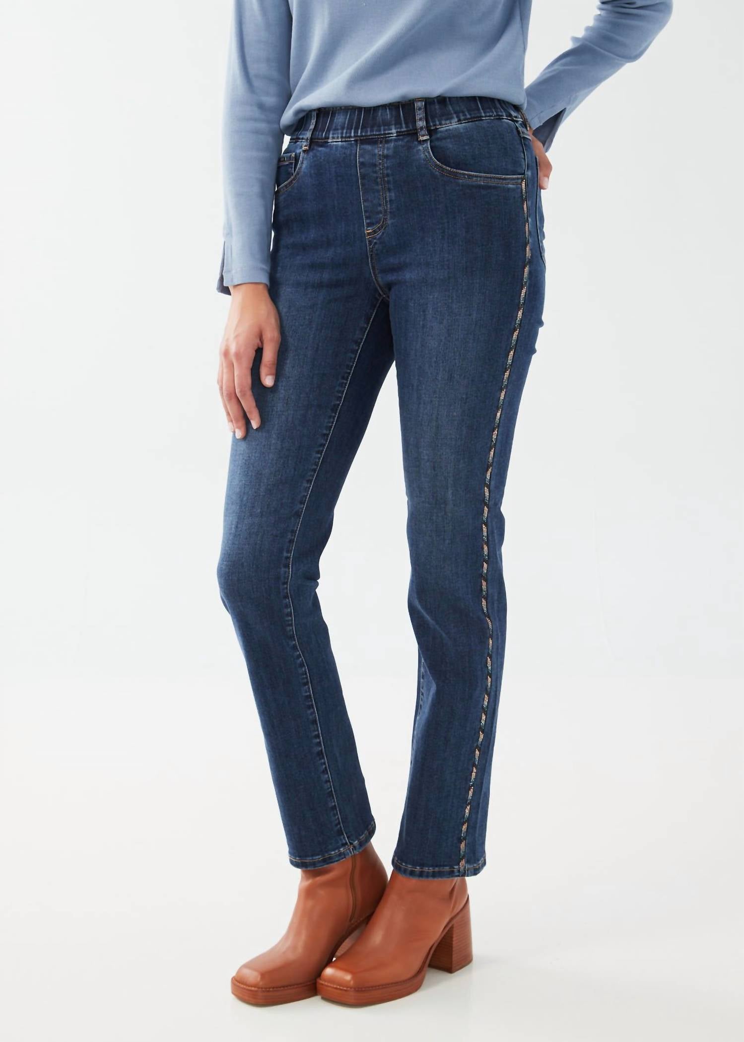 Fdj - Pull-on Straight Leg Jeans