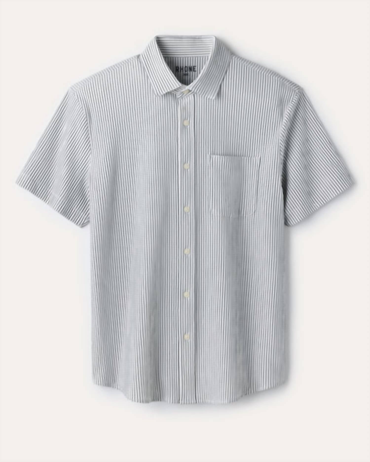 Rhone - Commuter Seersucker Short Sleeve Button Down Shirt