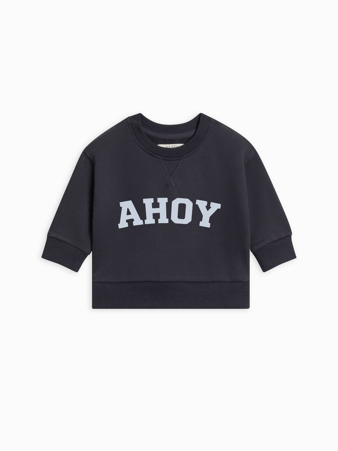 Colored Organics - Kids' Ahoy Quinn French Terry Relaxed Pullover