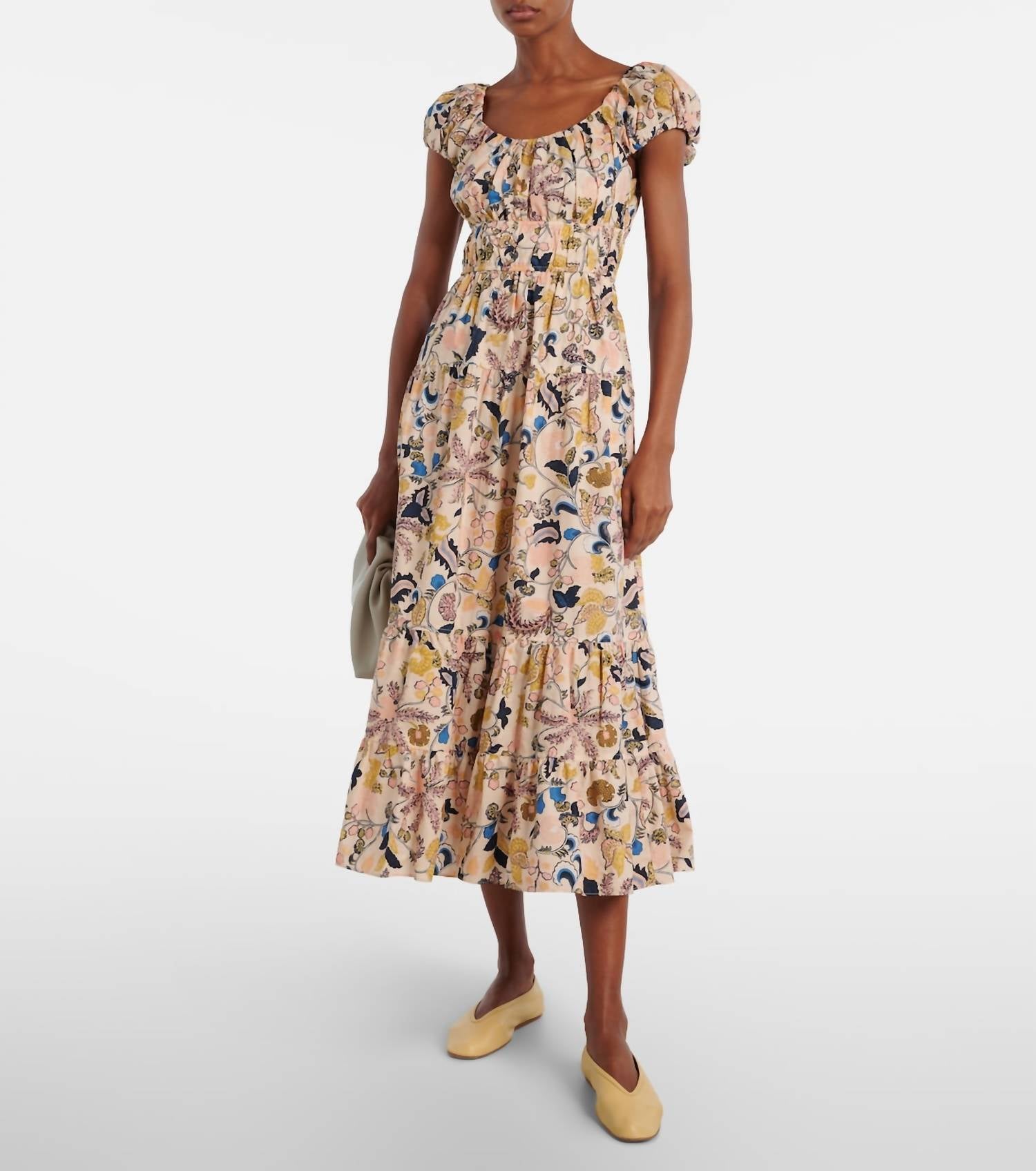 Ulla Johnson - Paloma Cap Sleeve Midi Dress