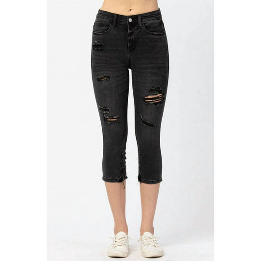 Judy Blue - Curvy High Waist Skinny Capri Jeans
