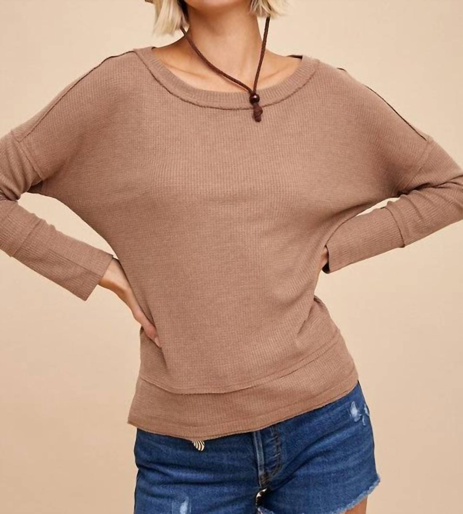 In-Loom - Waffle Knit Thermal Top