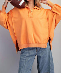 Ee:Some - Snow Washed Long Sleeve Pull Over