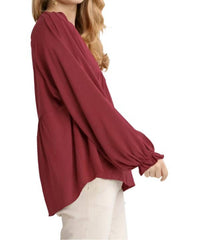 Umgee - Pleated Detail Babydoll Top