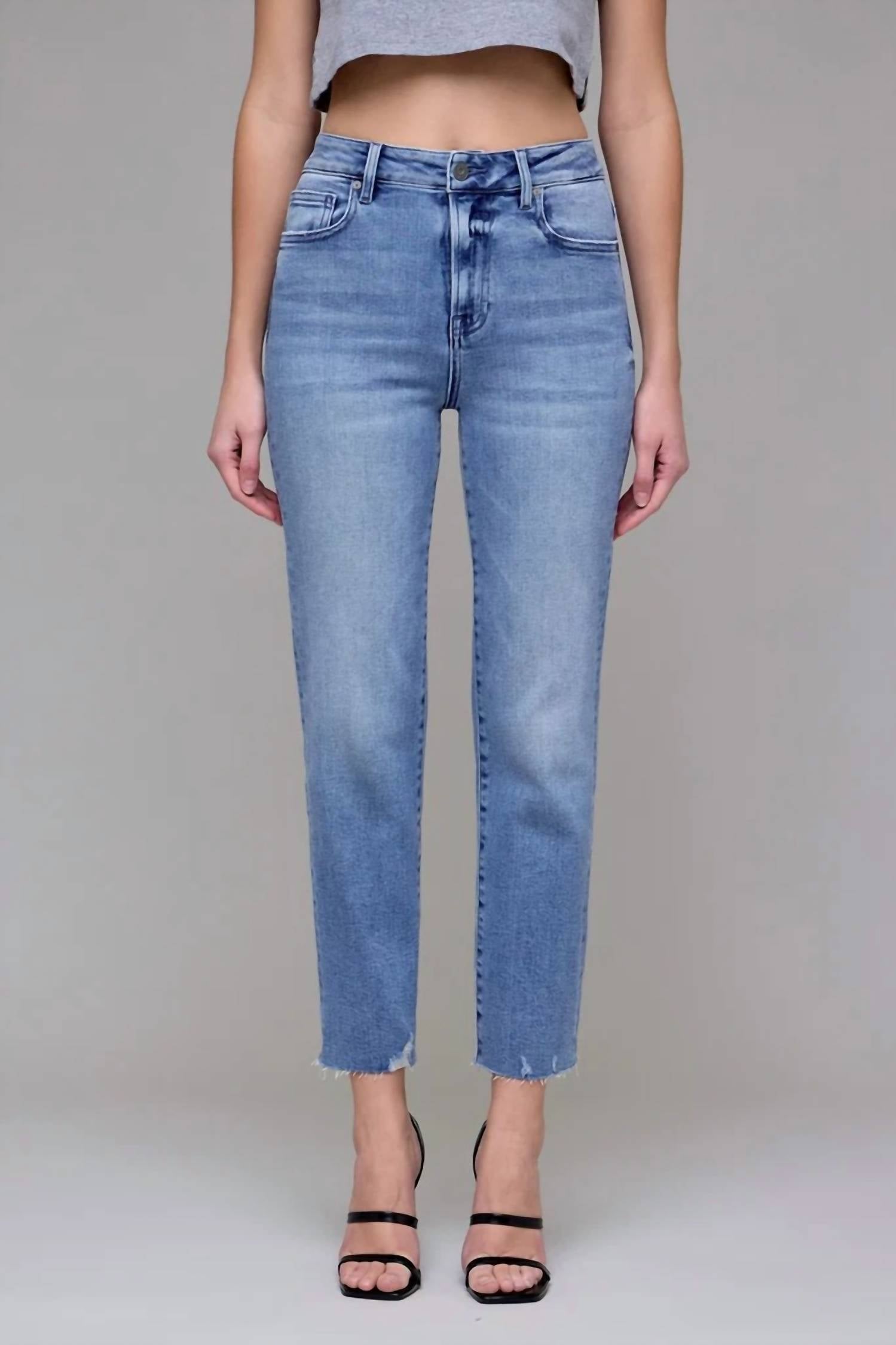 Hidden - Tracey-hirise Relax Crop Jean
