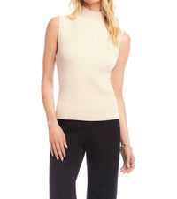 Karen Kane - Women's Ribbed Turtleneck Tank Top