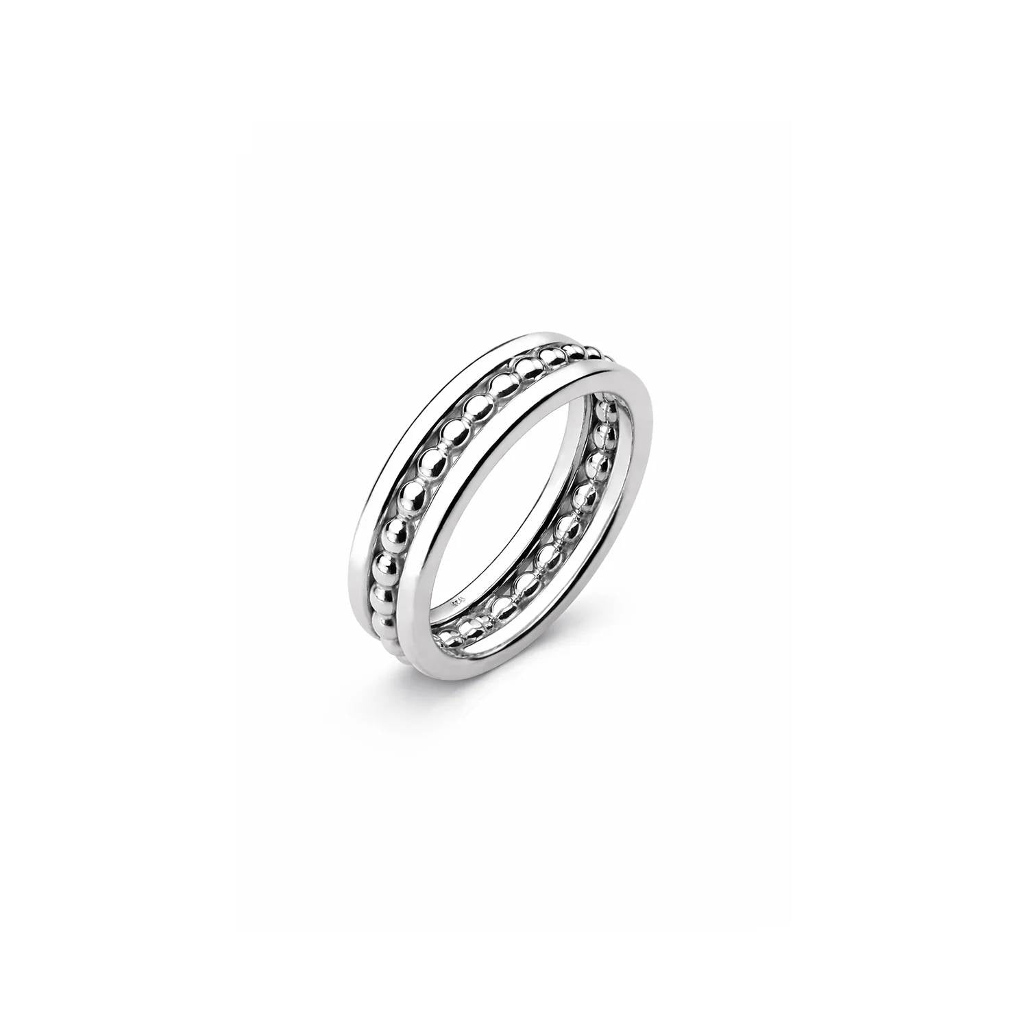 Gold & Honey - Women's Beaded Band Ring