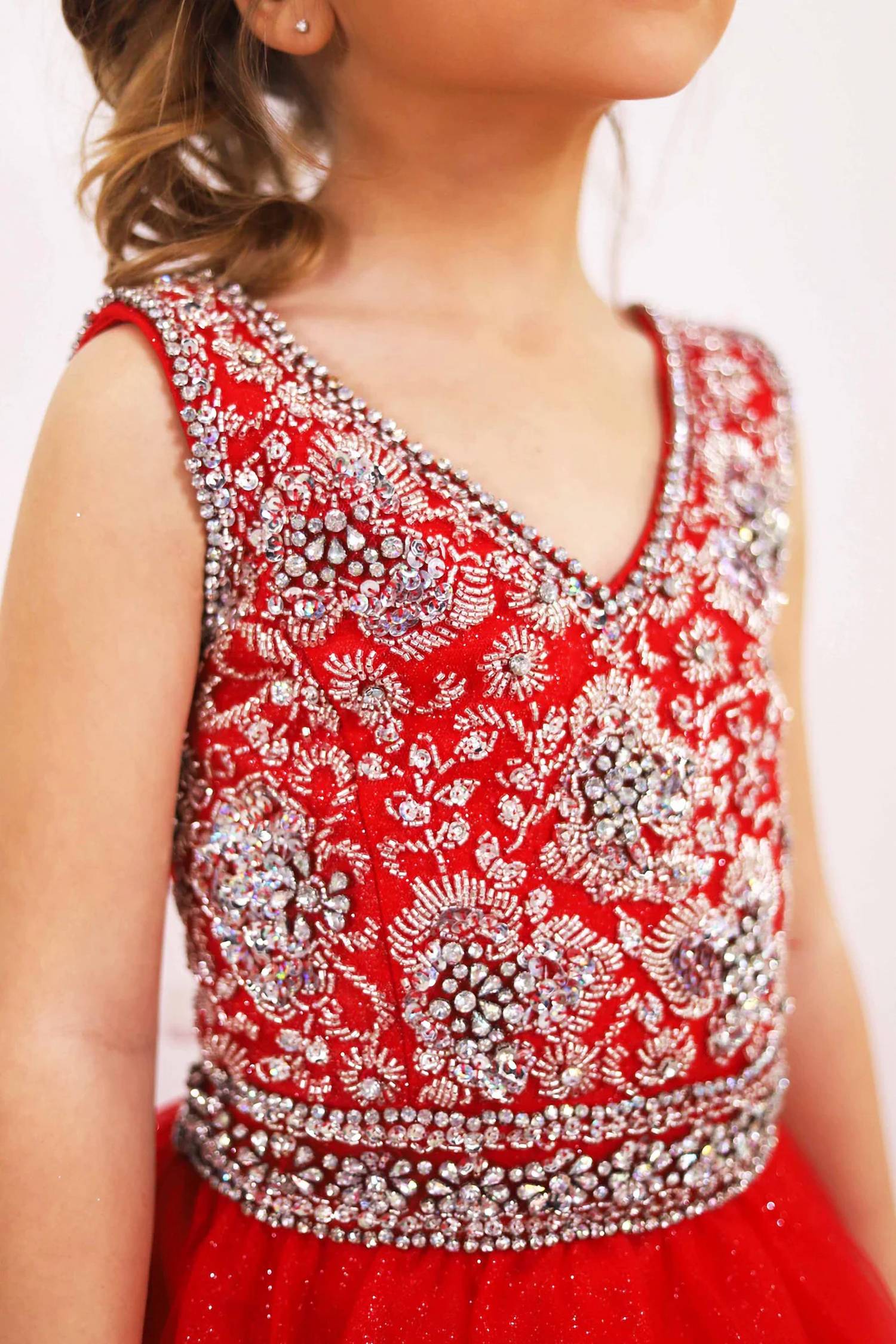 Ava Presley - Girls Embellished Bodice Long Gown