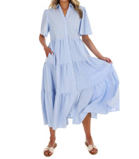In February - Follow Your Arrow Button Down Midi Dress