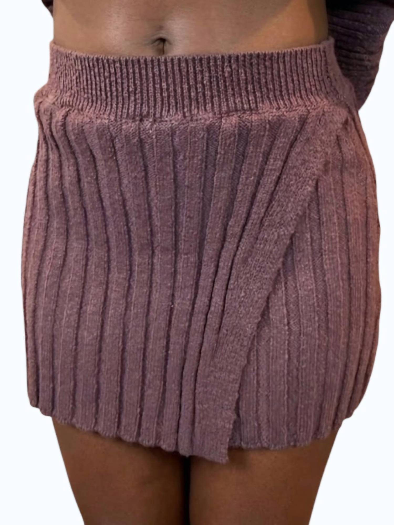 Klesis Iris Mini Skirt in chocolate - women's skirt