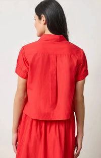 Lilla P - Elastic Cuff Button Down Top