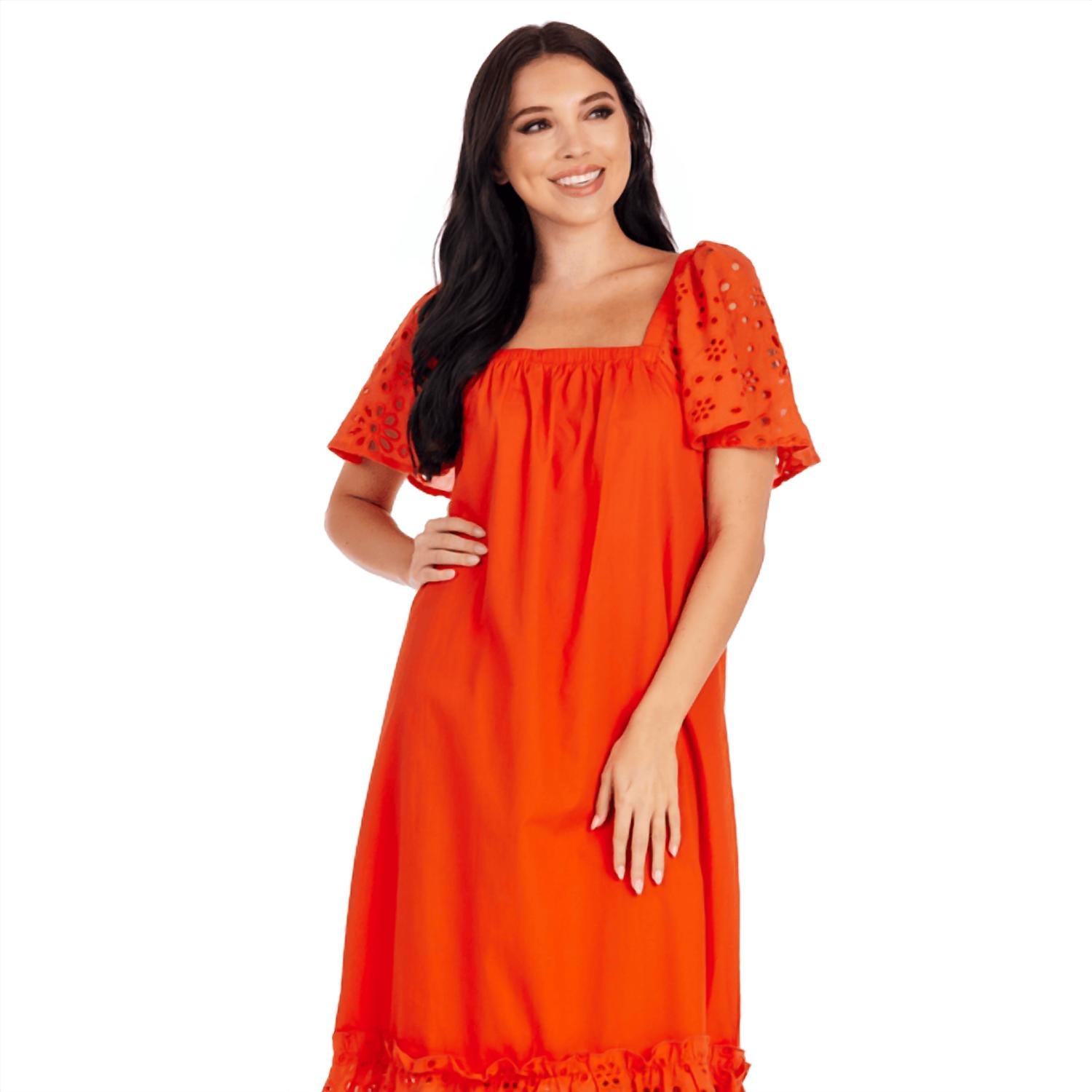 Mudpie - Conny Eyelet Maxi Dress