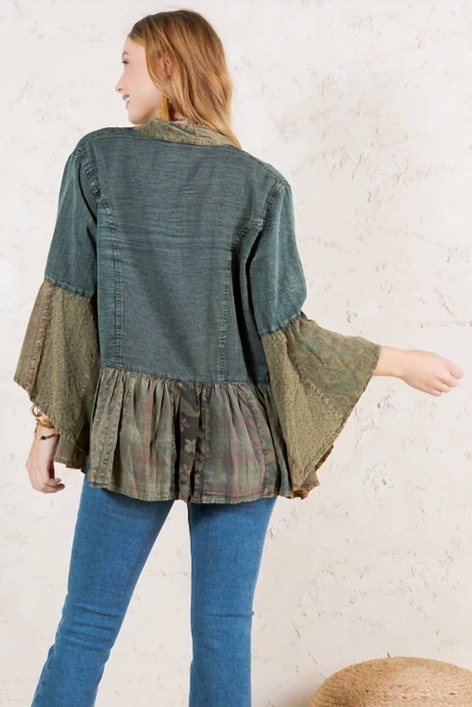 Young Threads - Tiered Patchwork Kimono