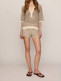 Z Supply - Lyla Striped Sweater Shorts