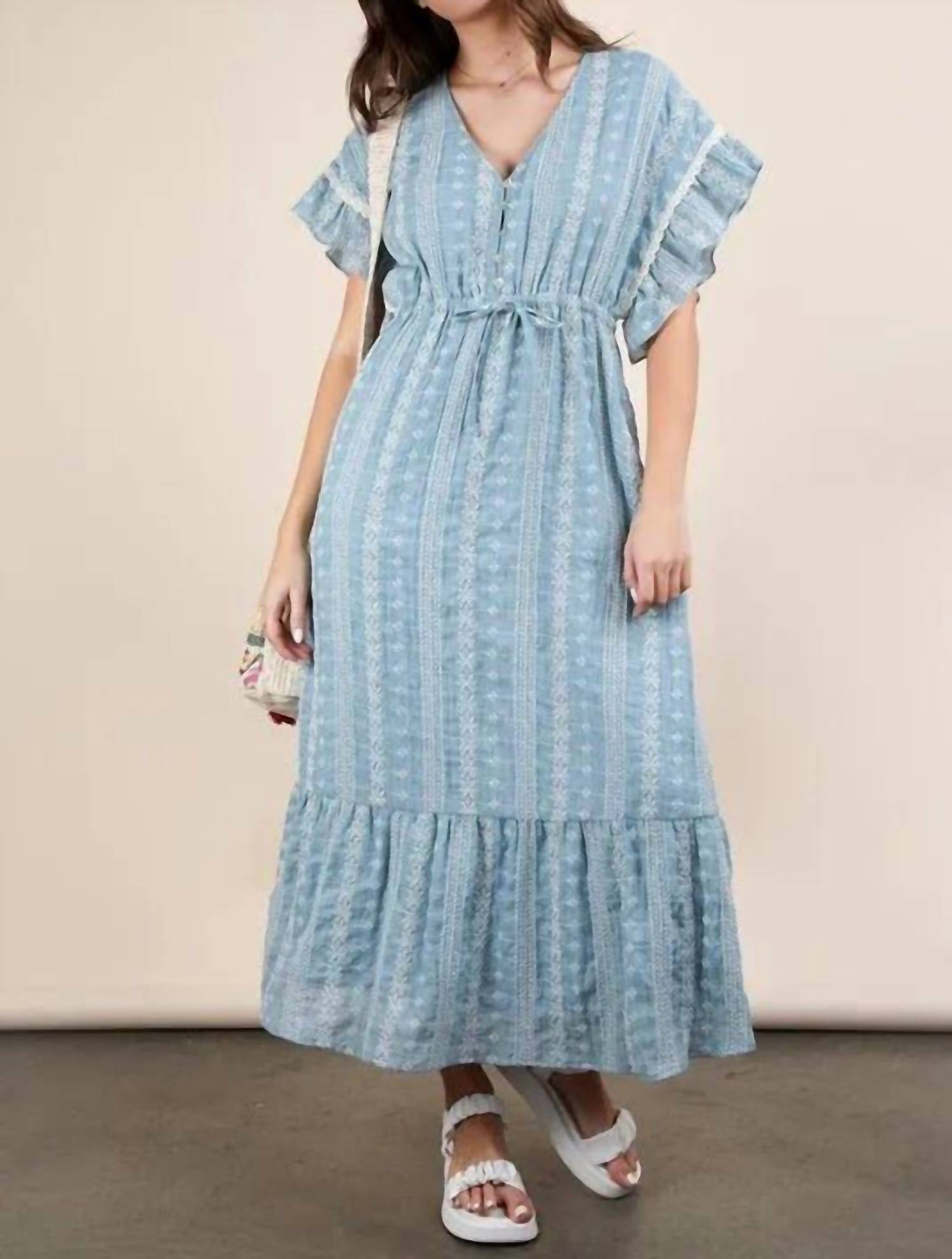 Endless Blu. - Boho Midi Dress