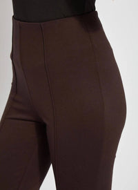 Lysse Wide Leg Ponte Pant in double espresso - women's pants - detail view
