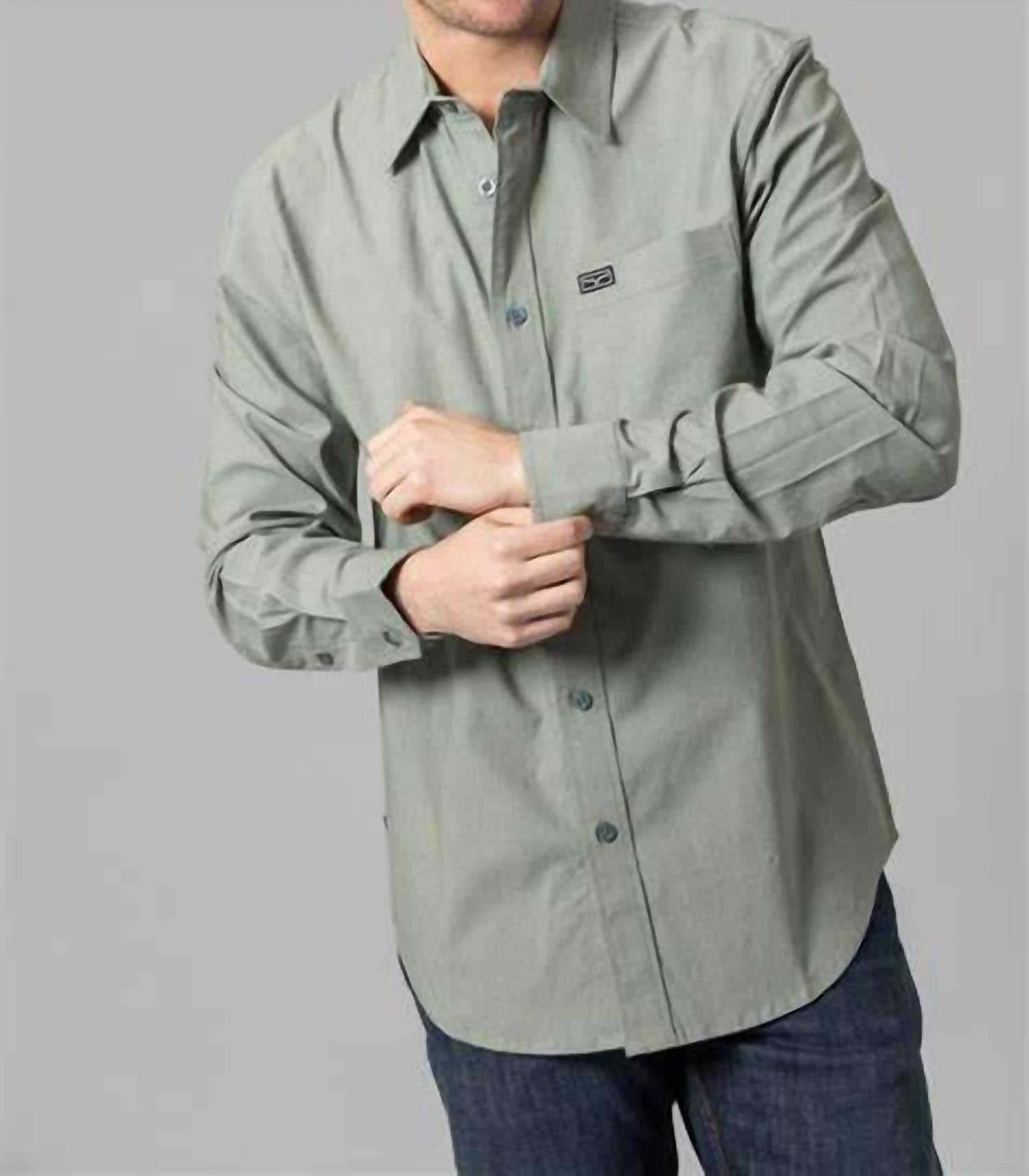 Kimes Ranch Linville Long Sleeve Shirt in sage - women's shirt