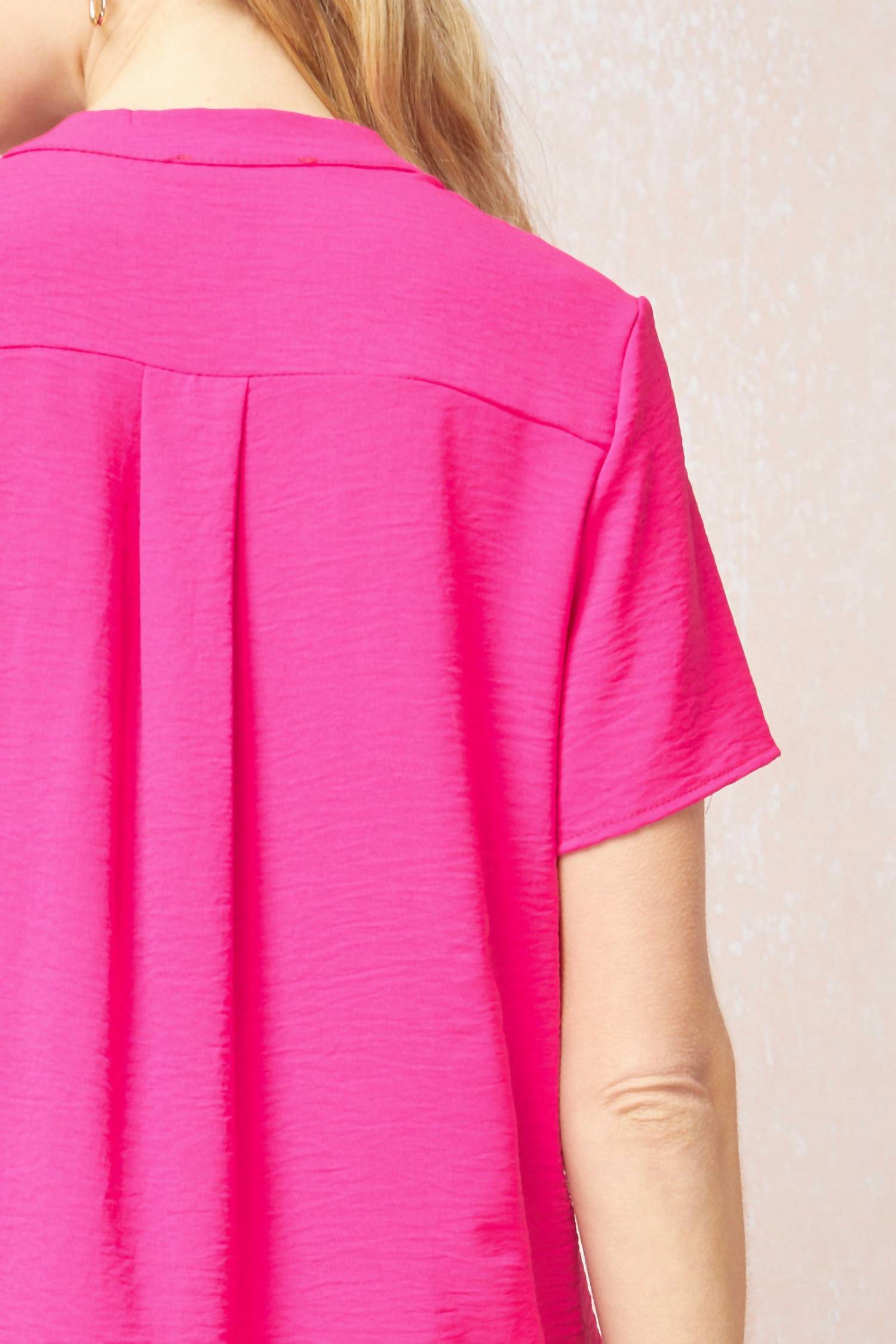 entro Classic Chic Top in hot pink - women's shirt - view 5