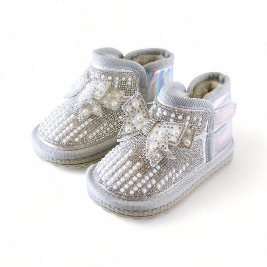 Doe A Dear - Kids Handcraft Bowtie Rhinestone Boot