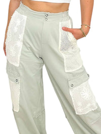 Davi & Dani - Great Day Vibes High-rise Cotton Pants
