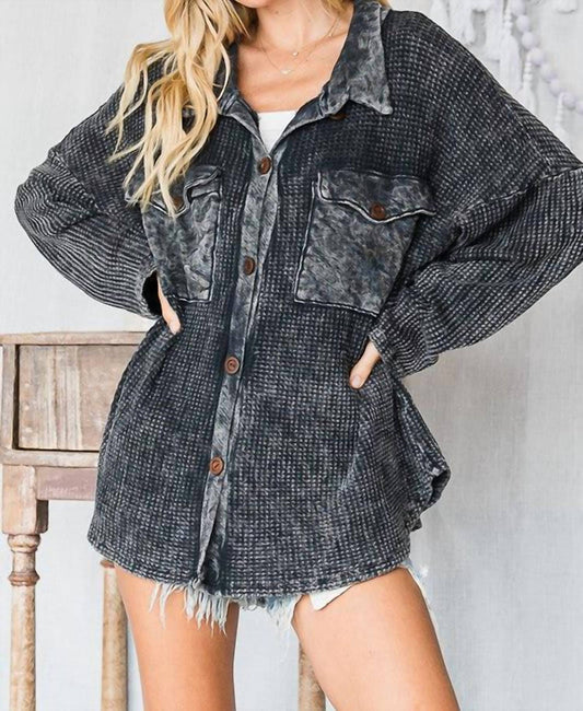 Bucketlist - Change Of Weather Curvy Shacket