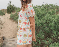 Ee:Some - Short Sleeves Slight Puff Top