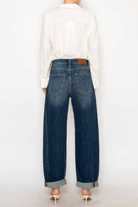 Artemis Vintage - High Rise Relaxed Tapered Barrel Jeans