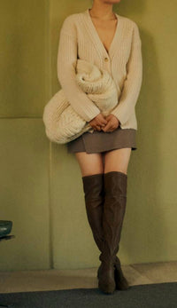 Asymmetric Paneled Skirt