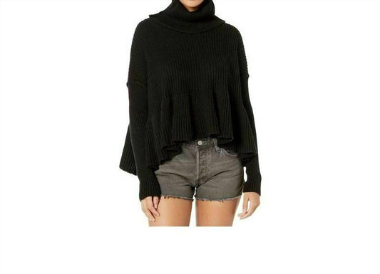 Free People - Layer Cake Trapeze Turtleneck Oversize Rib Sweater