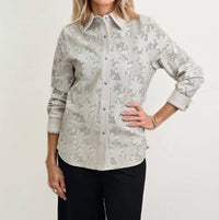 Blu Ice - Perforated Shirt Jacket
